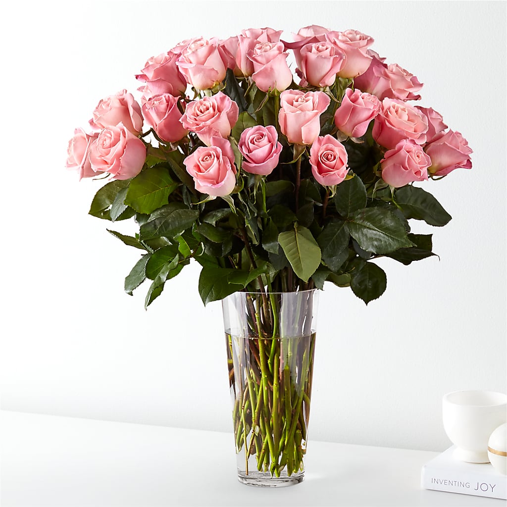 Long Stem Pink Rose Bouquet – SHARAR'S FLORIST, La Habra CA