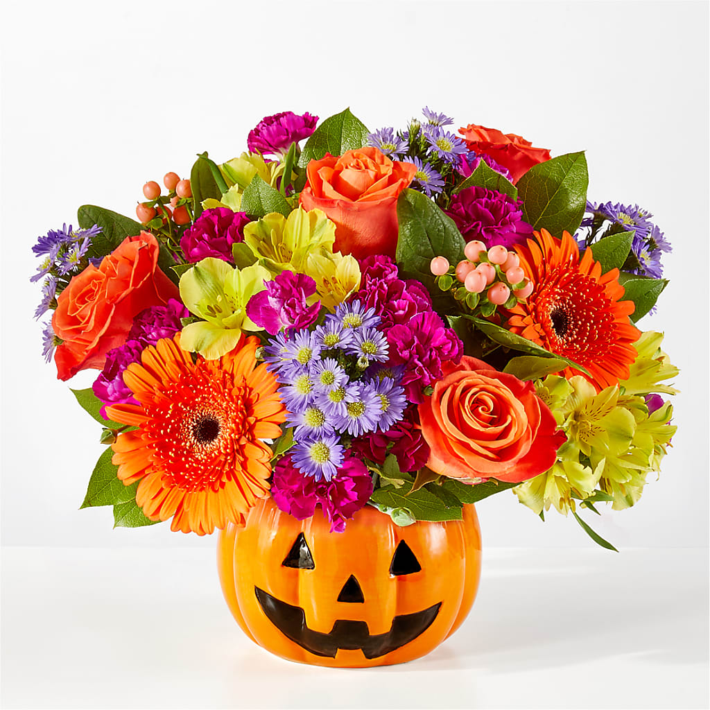 Tricks & Treats Pumpkin – SHARAR'S FLORIST, La Habra CA
