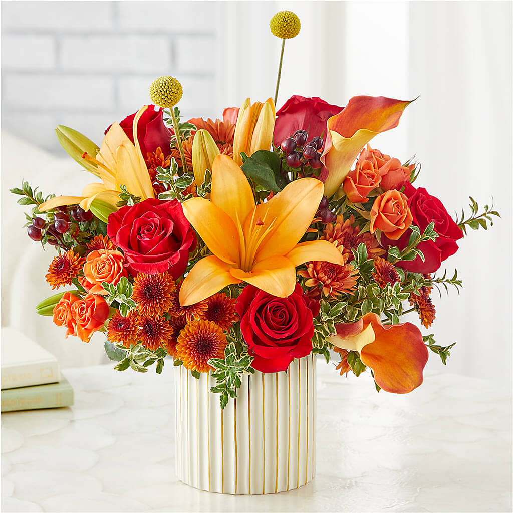 Scarlet Skies Bouquet – SHARAR'S FLORIST, La Habra CA