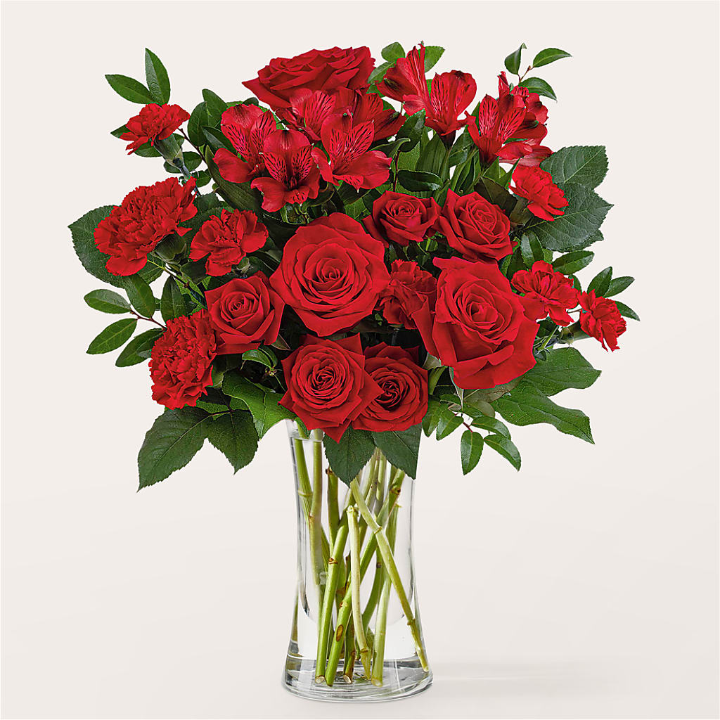 Brilliant Ruby Bouquet – SHARAR'S FLORIST, La Habra CA
