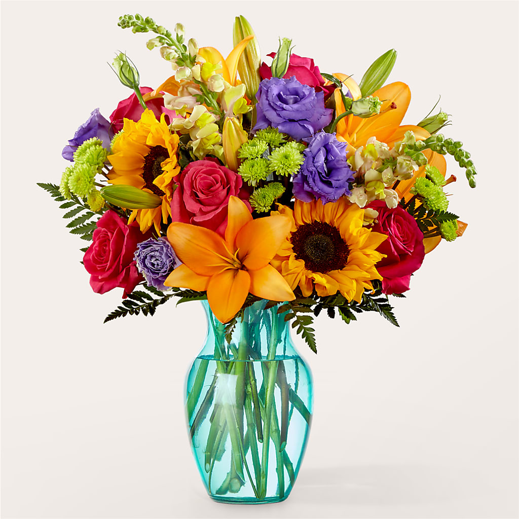 Double Rainbow Bouquet – SHARAR'S FLORIST, La Habra CA