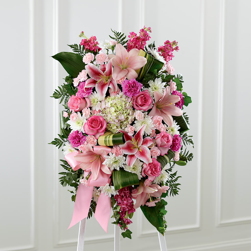 Comforting Standing Spray – SHARAR'S FLORIST, La Habra CA