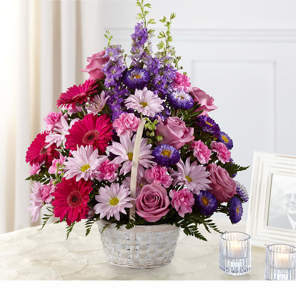 Pastel Peace Basket – SHARAR'S FLORIST, La Habra CA