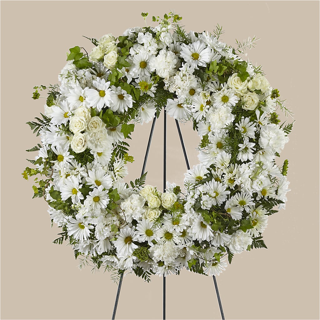 Faithful Wishes Wreath – SHARAR'S FLORIST, La Habra CA