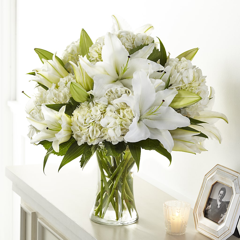 Compassionate Lily Bouquet – SHARAR'S FLORIST, La Habra CA