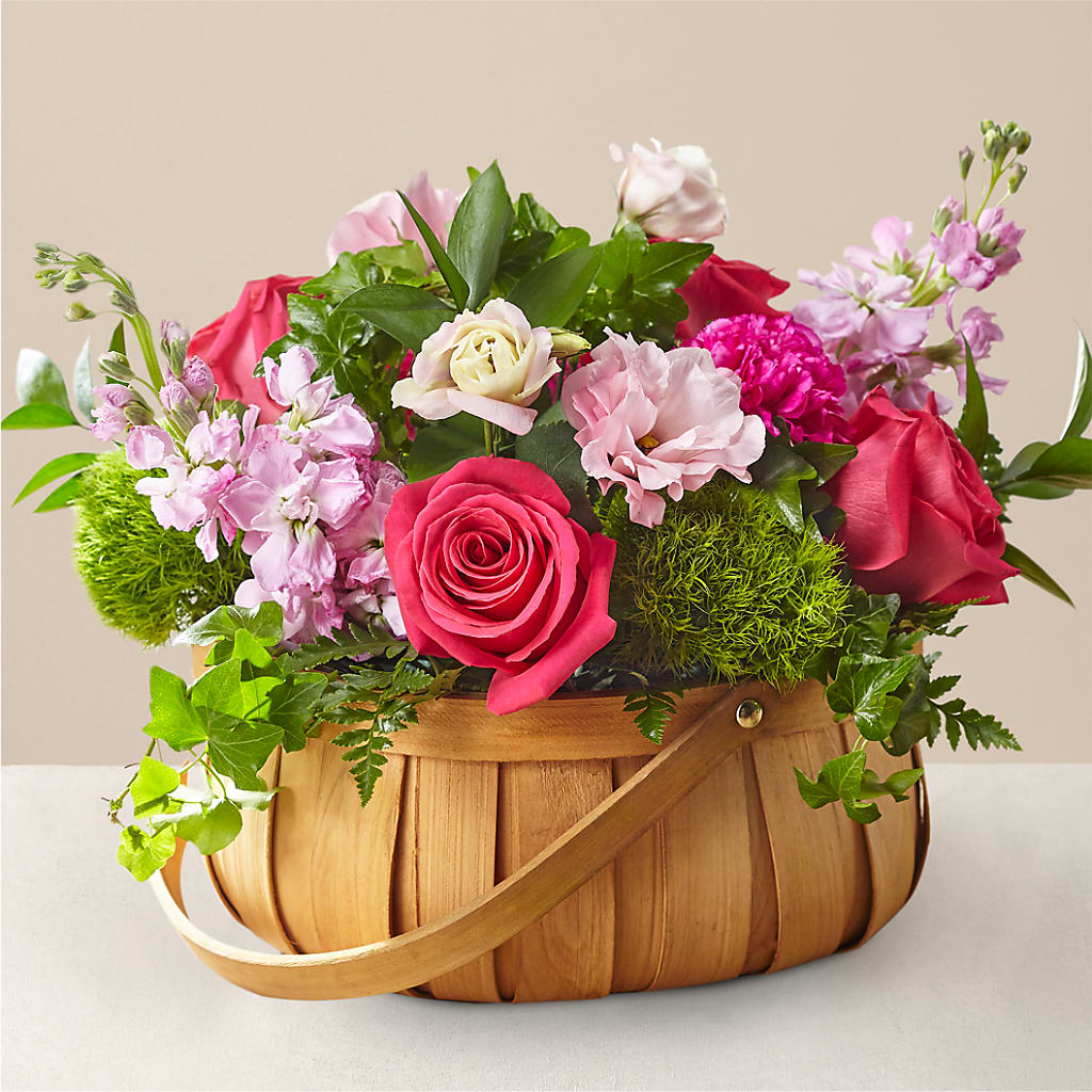 Radiance in Bloom Basket – SHARAR'S FLORIST, La Habra CA