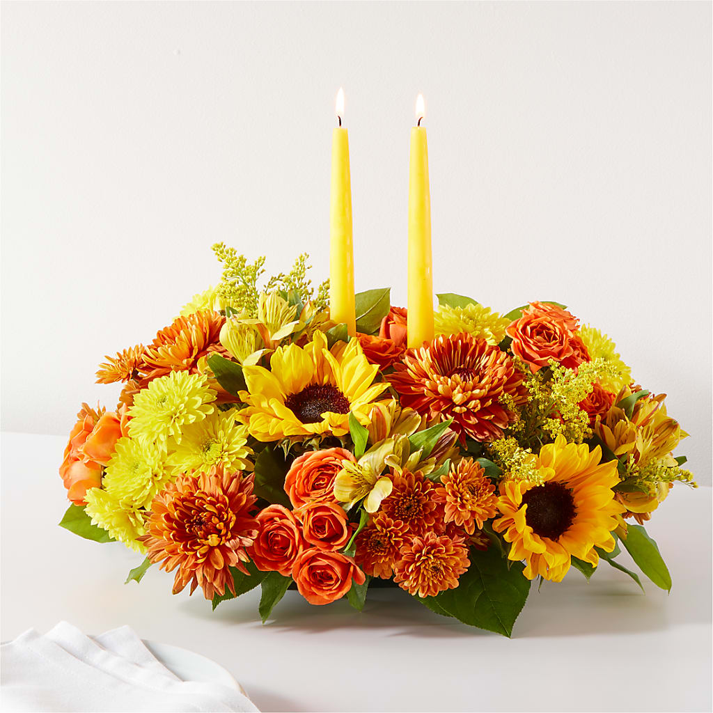 Autumn Harmony Centerpiece – SHARAR'S FLORIST, La Habra CA