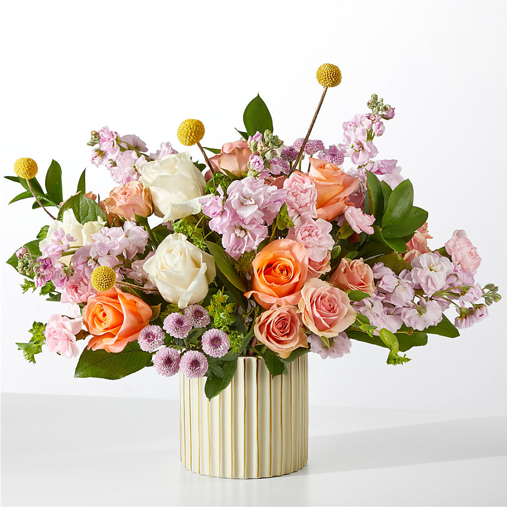 French Market Bouquet with Ivory Vase – SHARAR'S FLORIST, La Habra CA