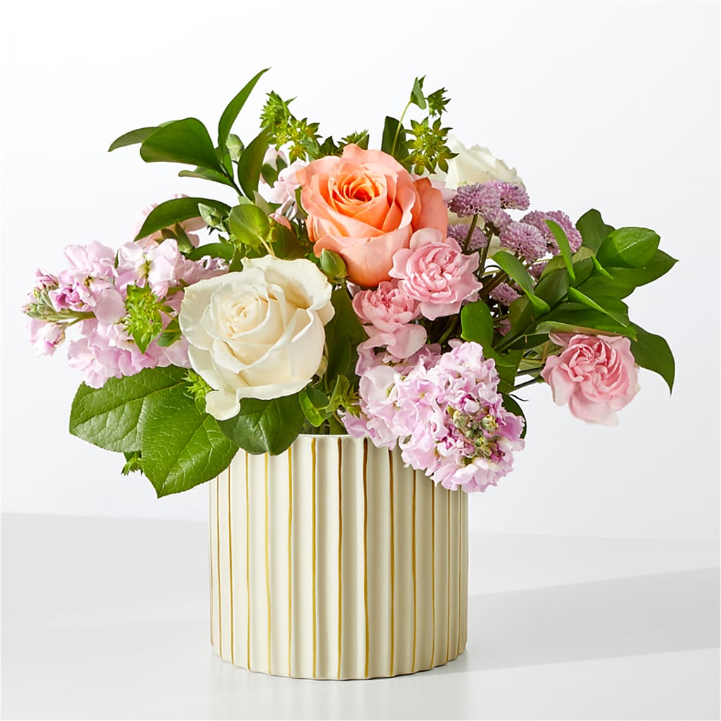 French Market Bouquet with Ivory Vase – SHARAR'S FLORIST, La Habra CA