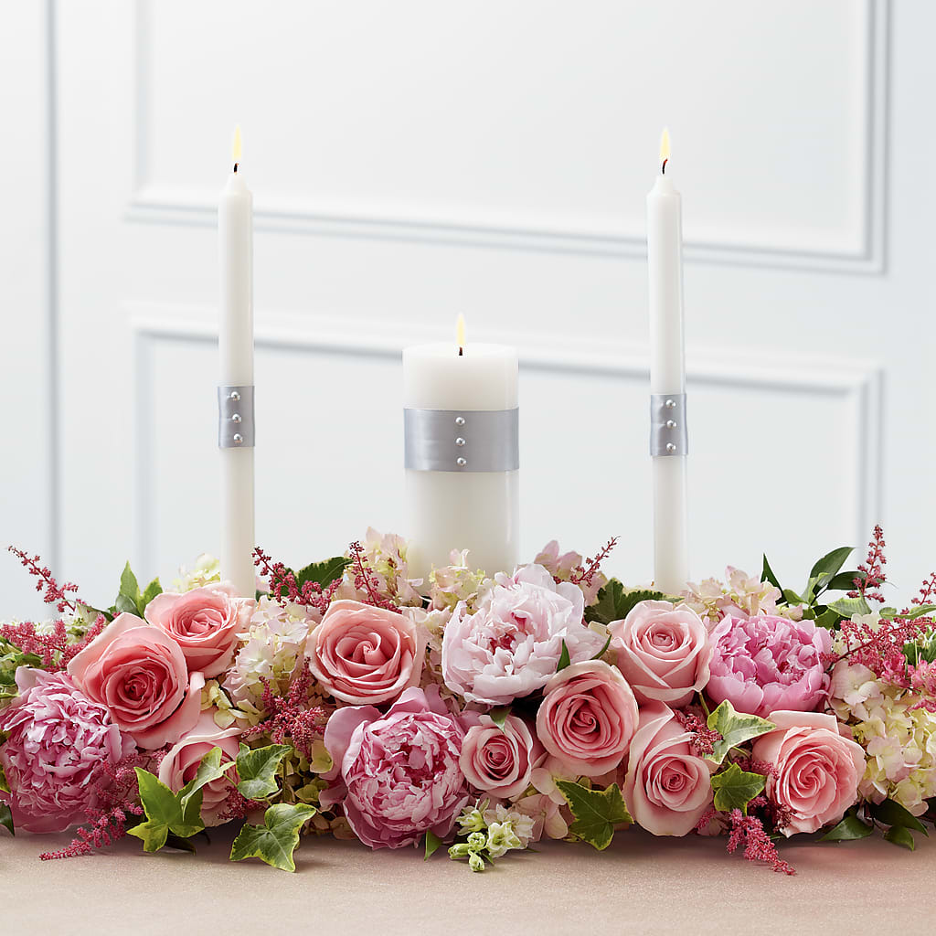 Worldwide Romance Unity Candle Arrangement – SHARAR'S FLORIST, La Habra CA