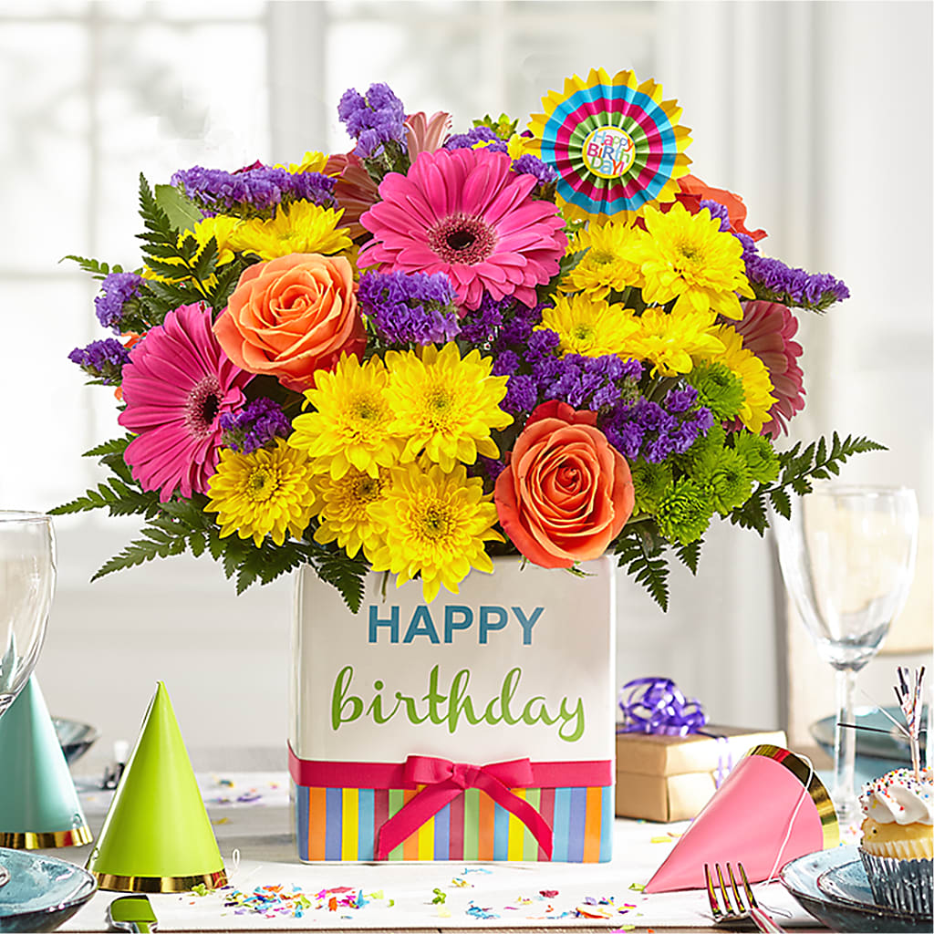 Birthday Brights Bouquet – SHARAR'S FLORIST, La Habra CA