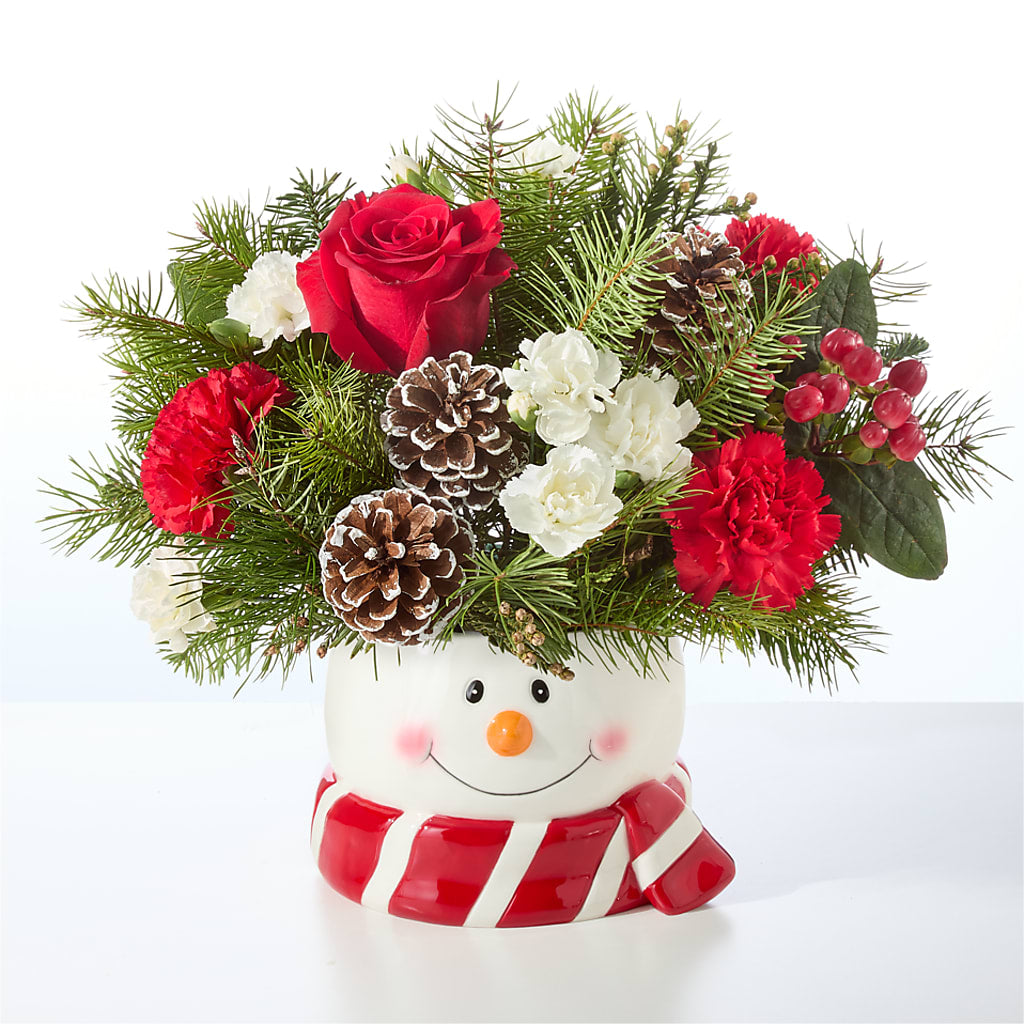 Jolly Snowman Bouquet – SHARAR'S FLORIST, La Habra CA
