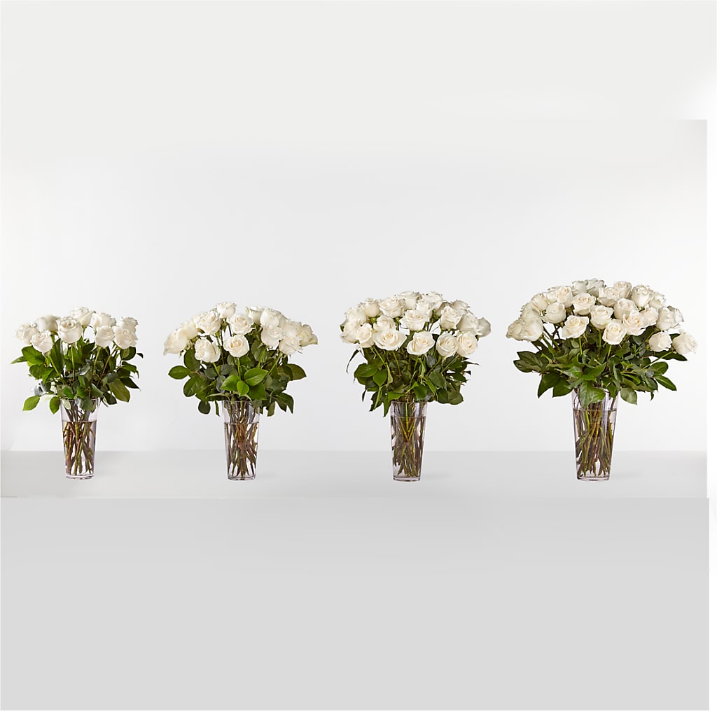 Long Stem White Rose Bouquet – SHARAR'S FLORIST, La Habra CA