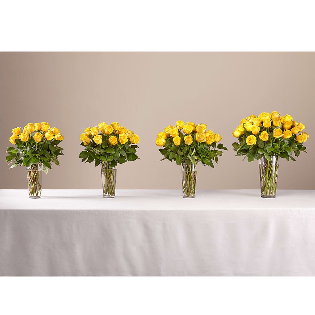 Long Stem Yellow Rose Bouquet – SHARAR'S FLORIST, La Habra CA