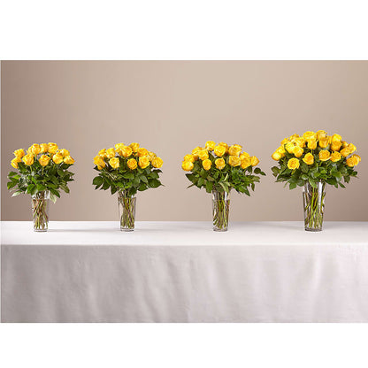 Long Stem Yellow Rose Bouquet – SHARAR'S FLORIST, La Habra CA