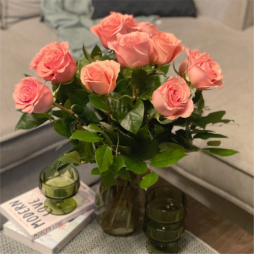 Long Stem Pink Rose Bouquet – SHARAR'S FLORIST, La Habra CA