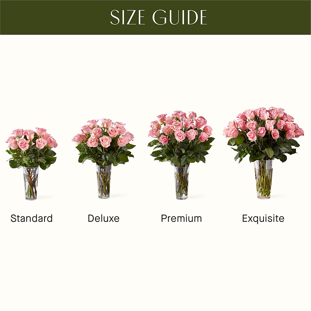 Long Stem Pink Rose Bouquet – SHARAR'S FLORIST, La Habra CA