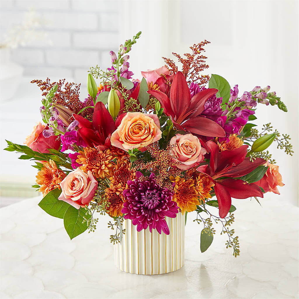 Burgundy Landscape Bouquet – SHARAR'S FLORIST, La Habra CA