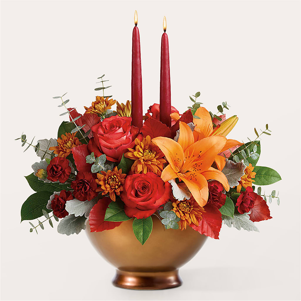 Fruits of Fall Centerpiece – SHARAR'S FLORIST, La Habra CA
