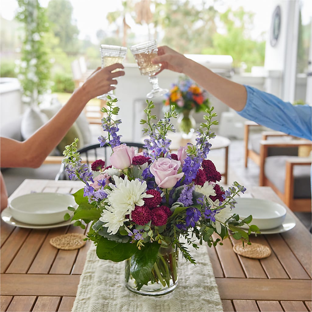 Violet Frost Bouquet – SHARAR'S FLORIST, La Habra CA