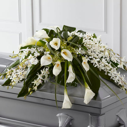 Angel Wings Casket Spray – SHARAR'S FLORIST, La Habra CA