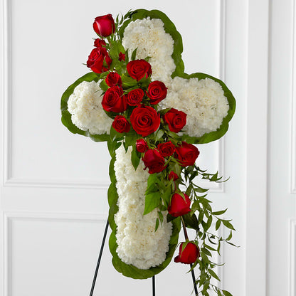 Floral Cross Easel – SHARAR'S FLORIST, La Habra CA
