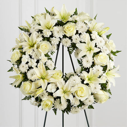 Treasured Tribute Wreath – SHARAR'S FLORIST, La Habra CA