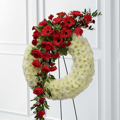 Graceful Tribute Wreath – SHARAR'S FLORIST, La Habra CA