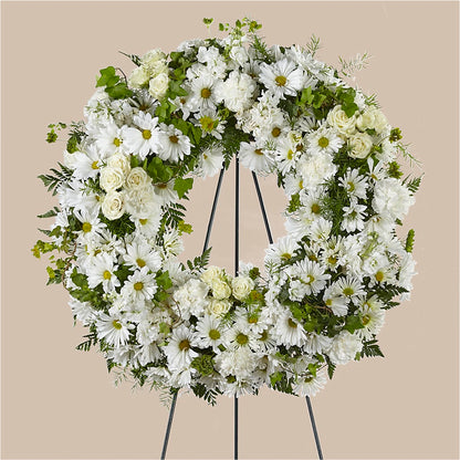 Faithful Wishes Wreath – SHARAR'S FLORIST, La Habra CA