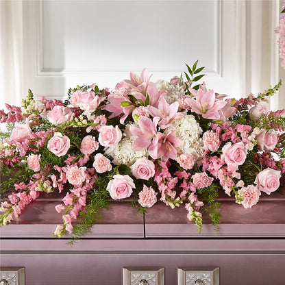 Life & Remembrance Casket Spray – SHARAR'S FLORIST, La Habra CA