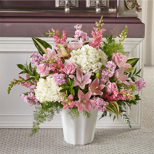 Simply Serene Floor Basket – SHARAR'S FLORIST, La Habra CA