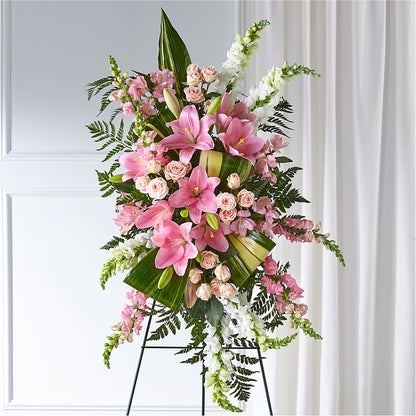 Elegant Embrace Standing Spray – SHARAR'S FLORIST, La Habra CA