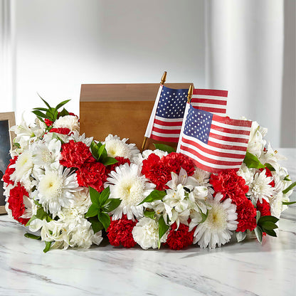 Spirit of Patriotism Cremation Adornment – SHARAR'S FLORIST, La Habra CA
