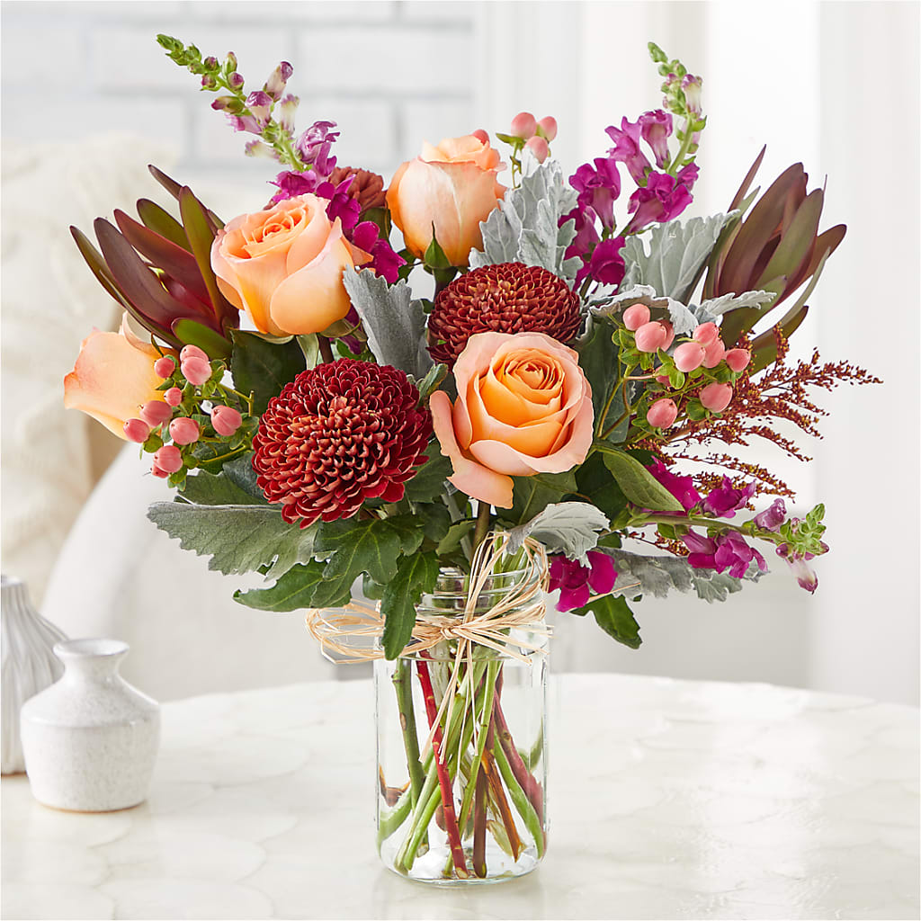 Moody Hues Bouquet – SHARAR'S FLORIST, La Habra CA