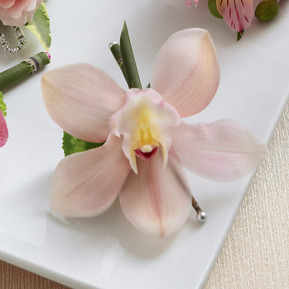 Pink Cymbidium Boutonniere – SHARAR'S FLORIST, La Habra CA