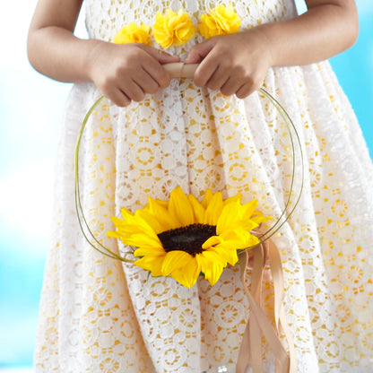 Sweet Sunshine Flower Girl Bouquet – SHARAR'S FLORIST, La Habra CA