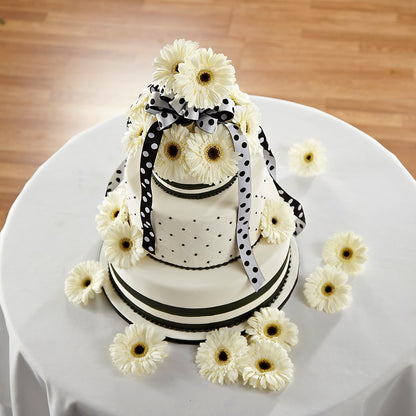 Simple Sophistication Cake Décor – SHARAR'S FLORIST, La Habra CA